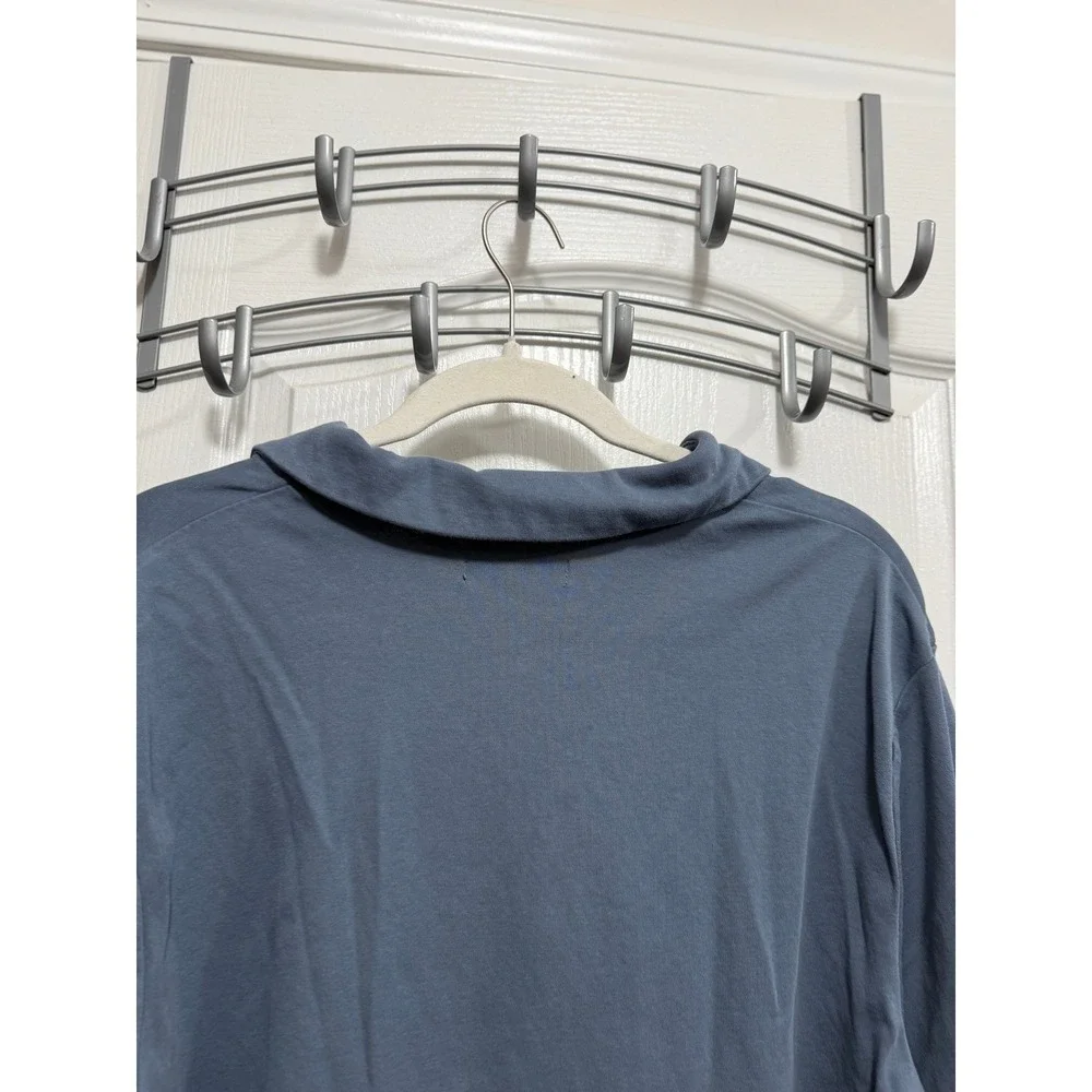 Banana Republic Men's XL Polo Shirt Slate Blue Short Sleeve‎ Cotton Golf Top